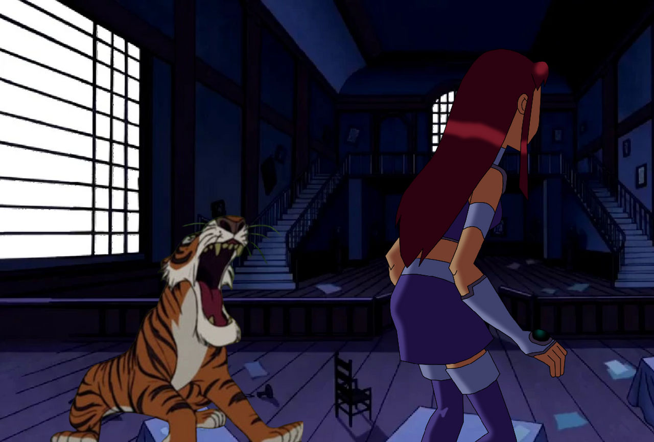 Shere Khan Bites Starfire's Butt by Colmodo on DeviantArt