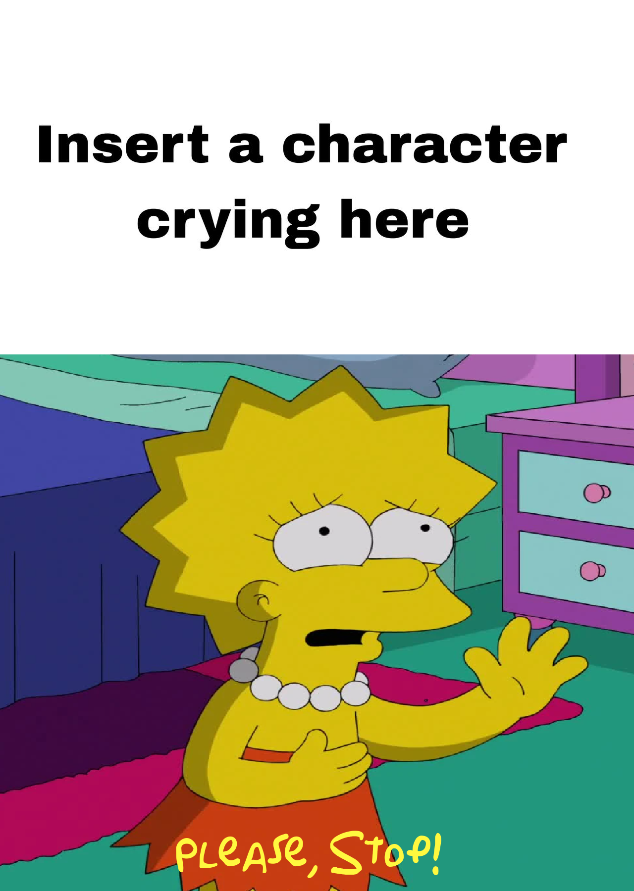 Lisa Crying Lisa Simpson Tells Who Not To Cry? by Colmodo on DeviantArt