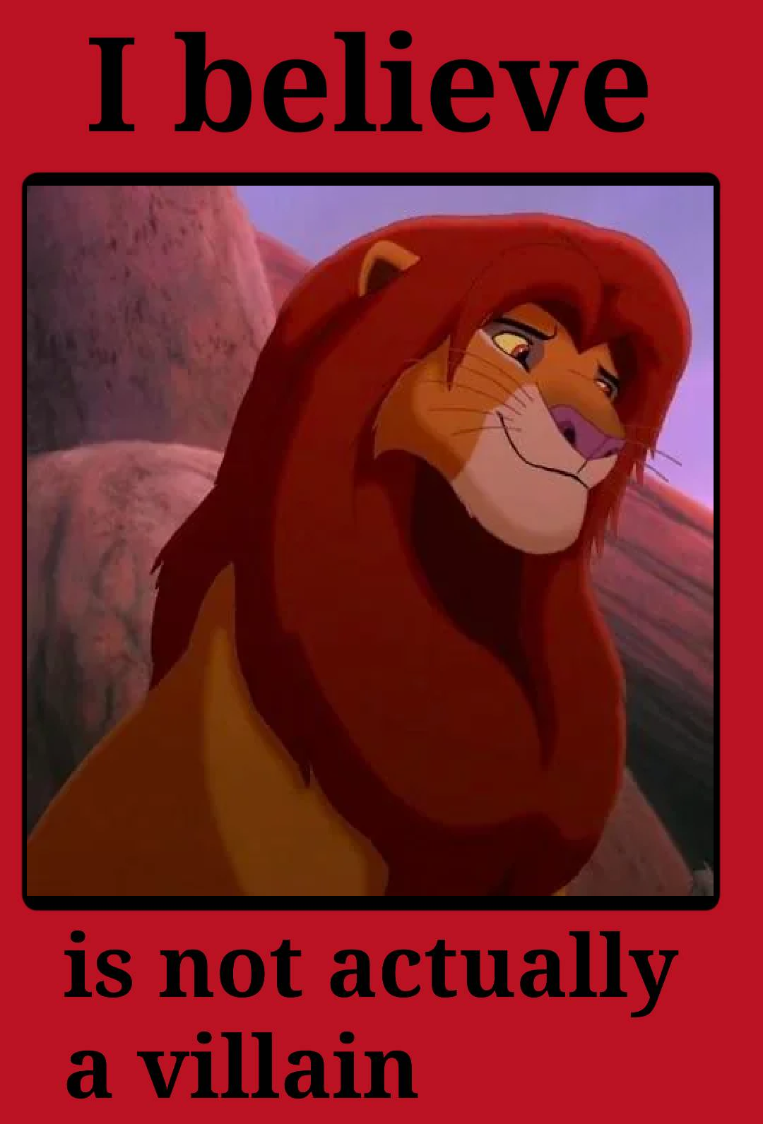 Simba Being Rude I Believe Simba is Not Actually a Villain by Colmodo on DeviantArt