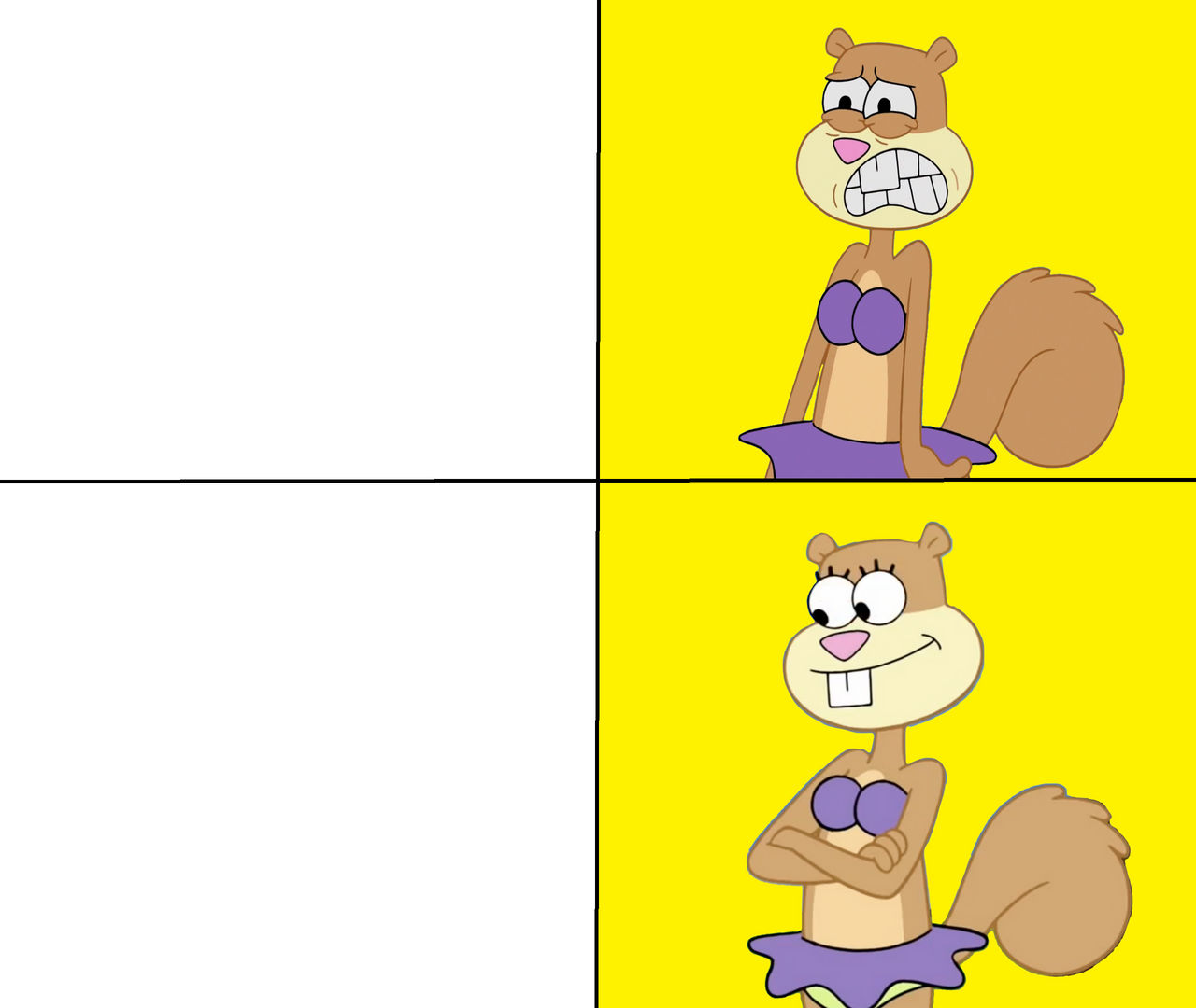 Sandy Cheeks Overthinking Sandy Cheeks Prefers What Over What? by Colmodo on DeviantArt