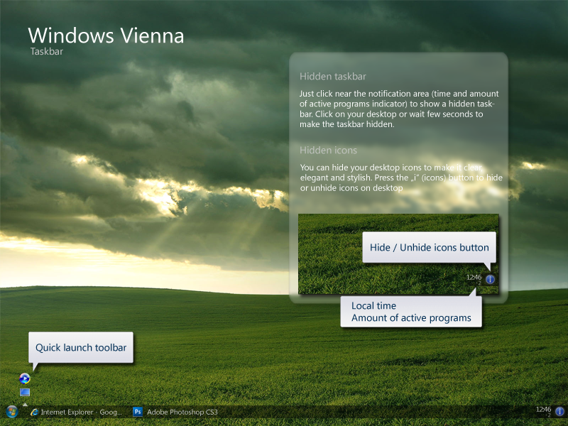 .windows vienna cncpt .taskbar by paweu on DeviantArt