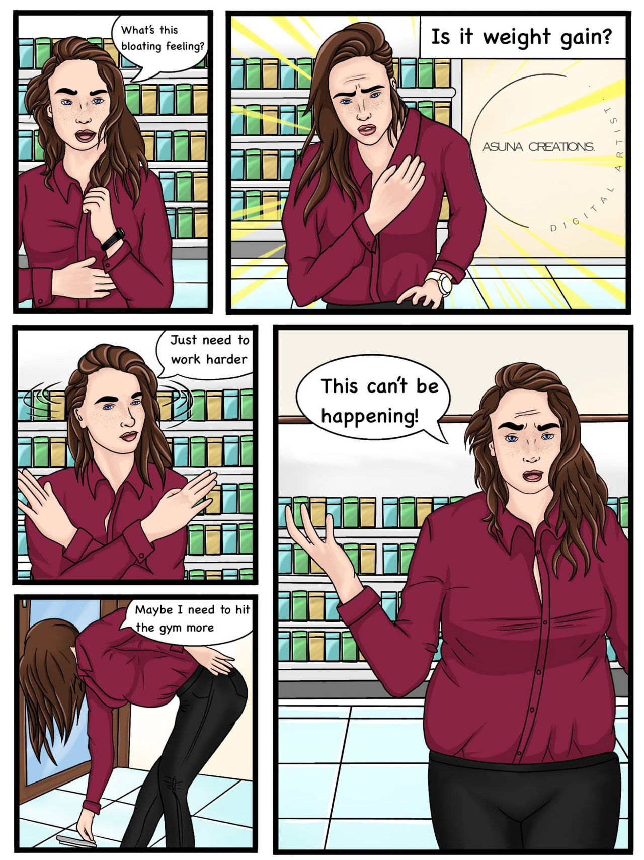 Emma, Stock at the store comic pg 3, comm by me by asunadesigns on ...