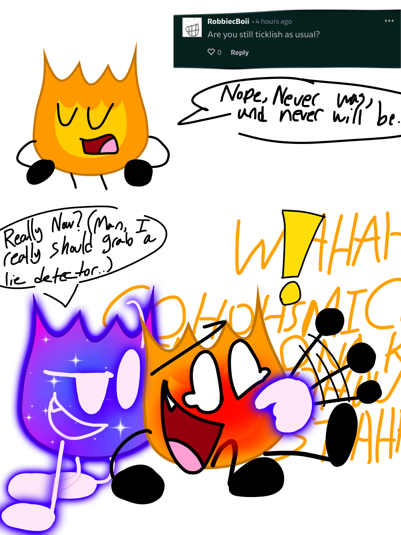 Firey Note Ask Firey (question 7) by CosmicFirey on DeviantArt