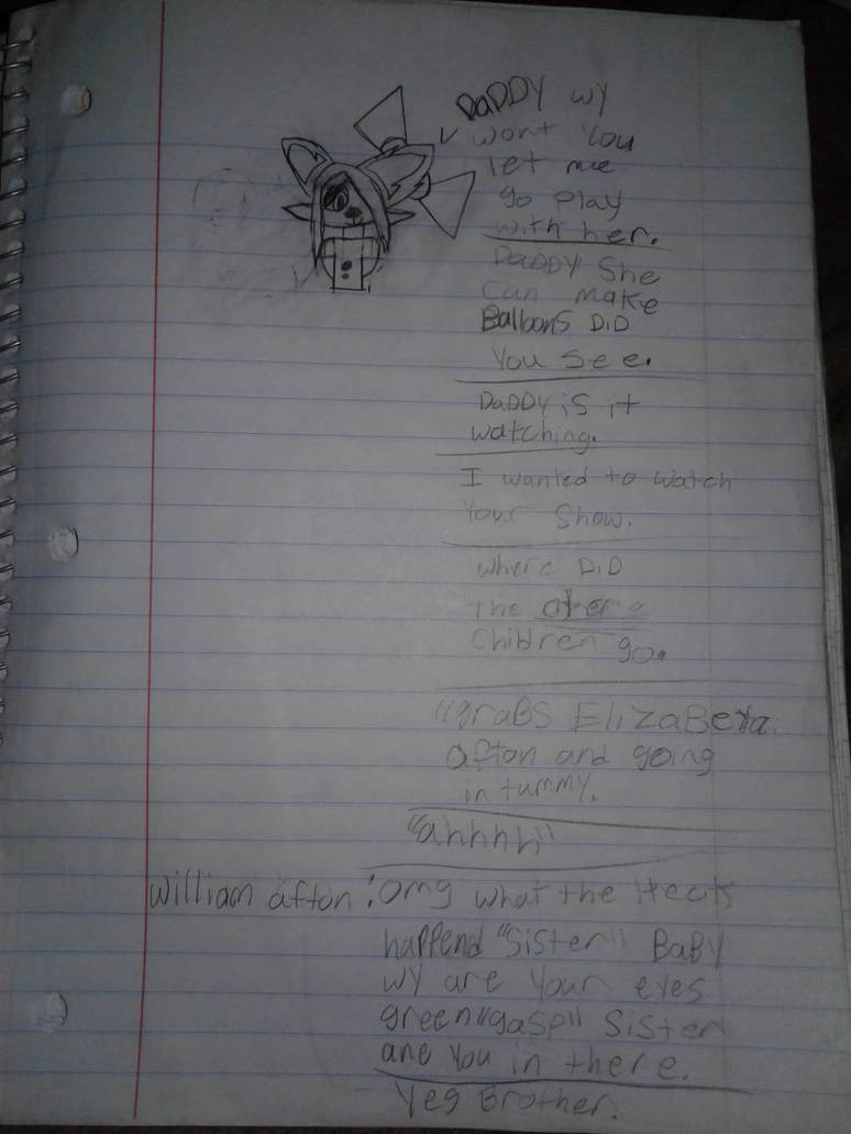 Deviantart Fa Note FNAF by belle-fnaf on DeviantArt