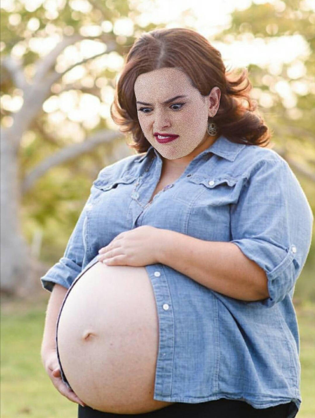 Pregnant Belly Button