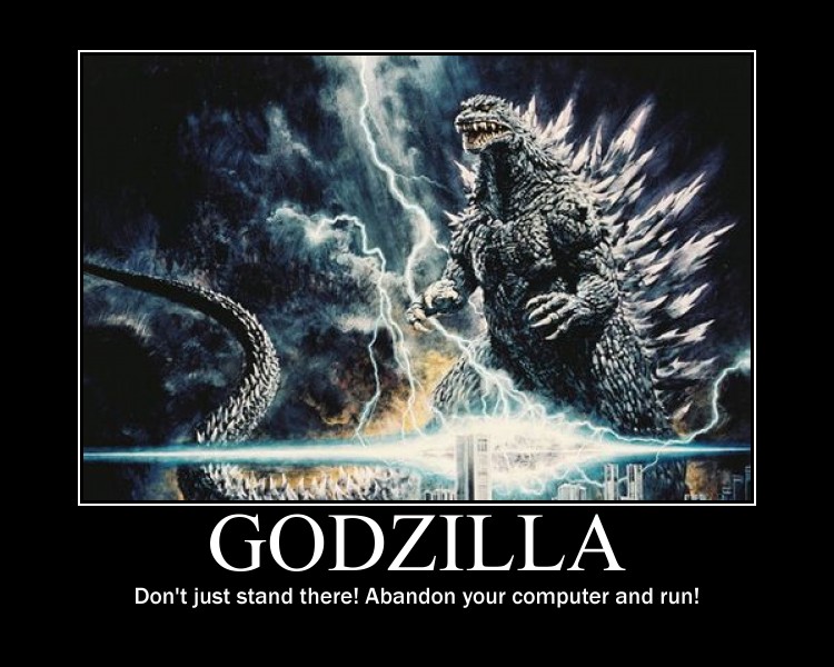 Positive Godzilla Godzilla motivator by KATTALNUVA on DeviantArt