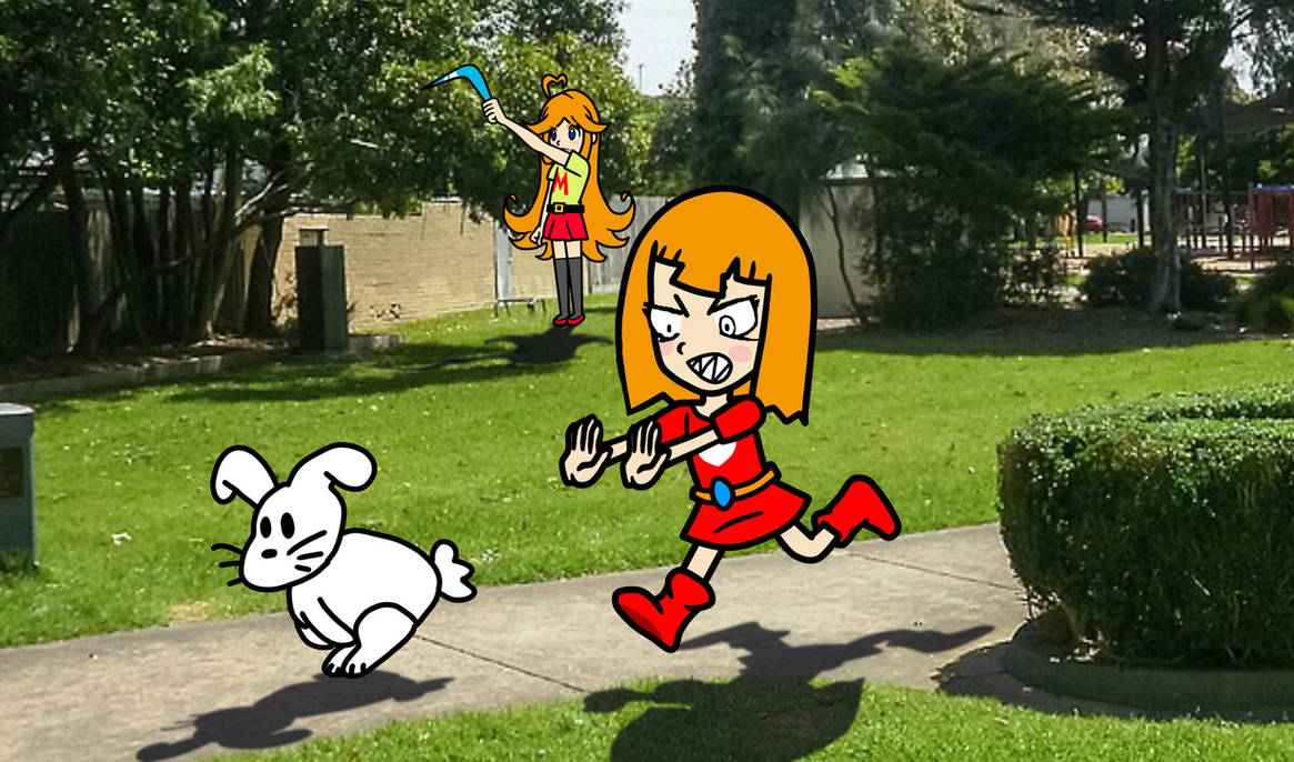 Wanda Rabbit Hopsch Wanda catching rabbit well Mindy's spiky boomerang by The-penny ...