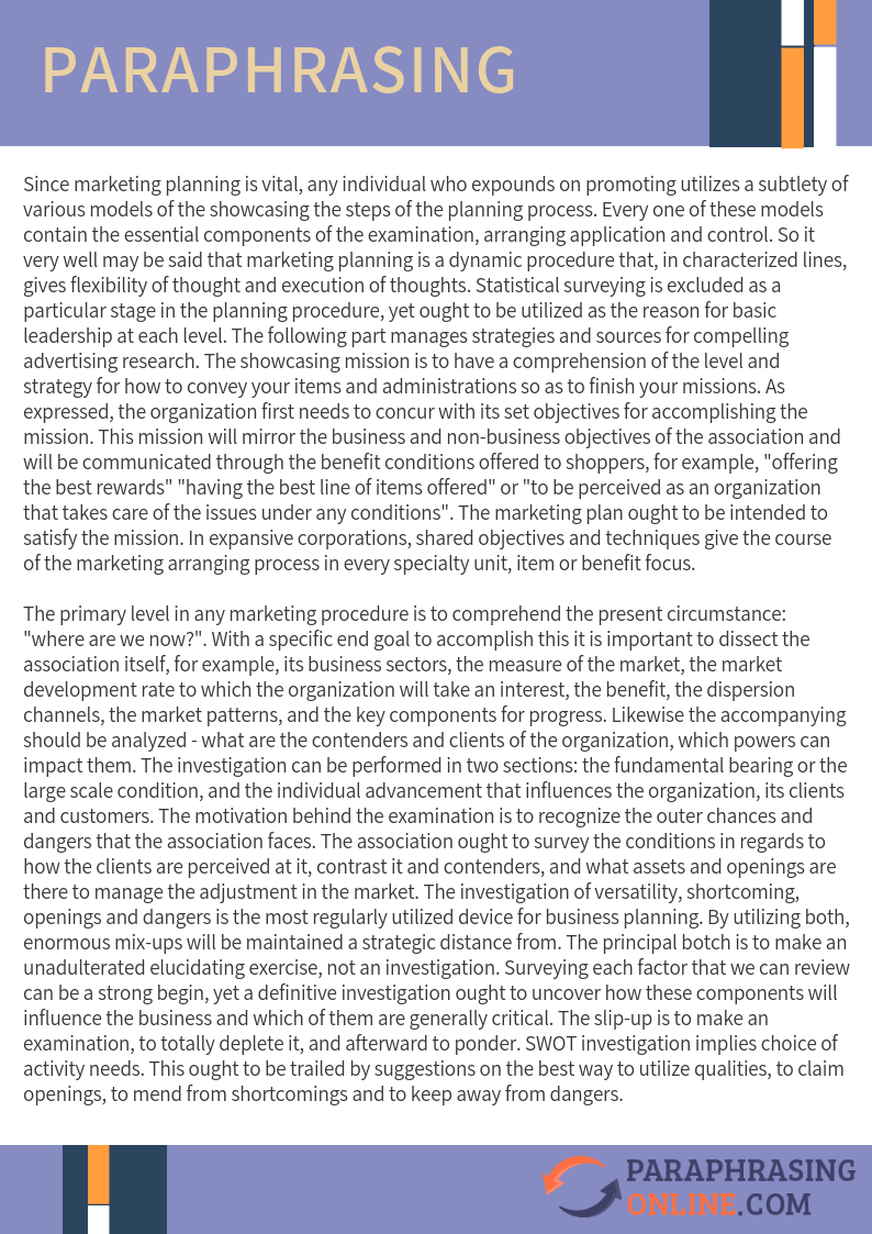 Thesis Paraphrasing Sample After by ParaphrasingOnline18 on DeviantArt