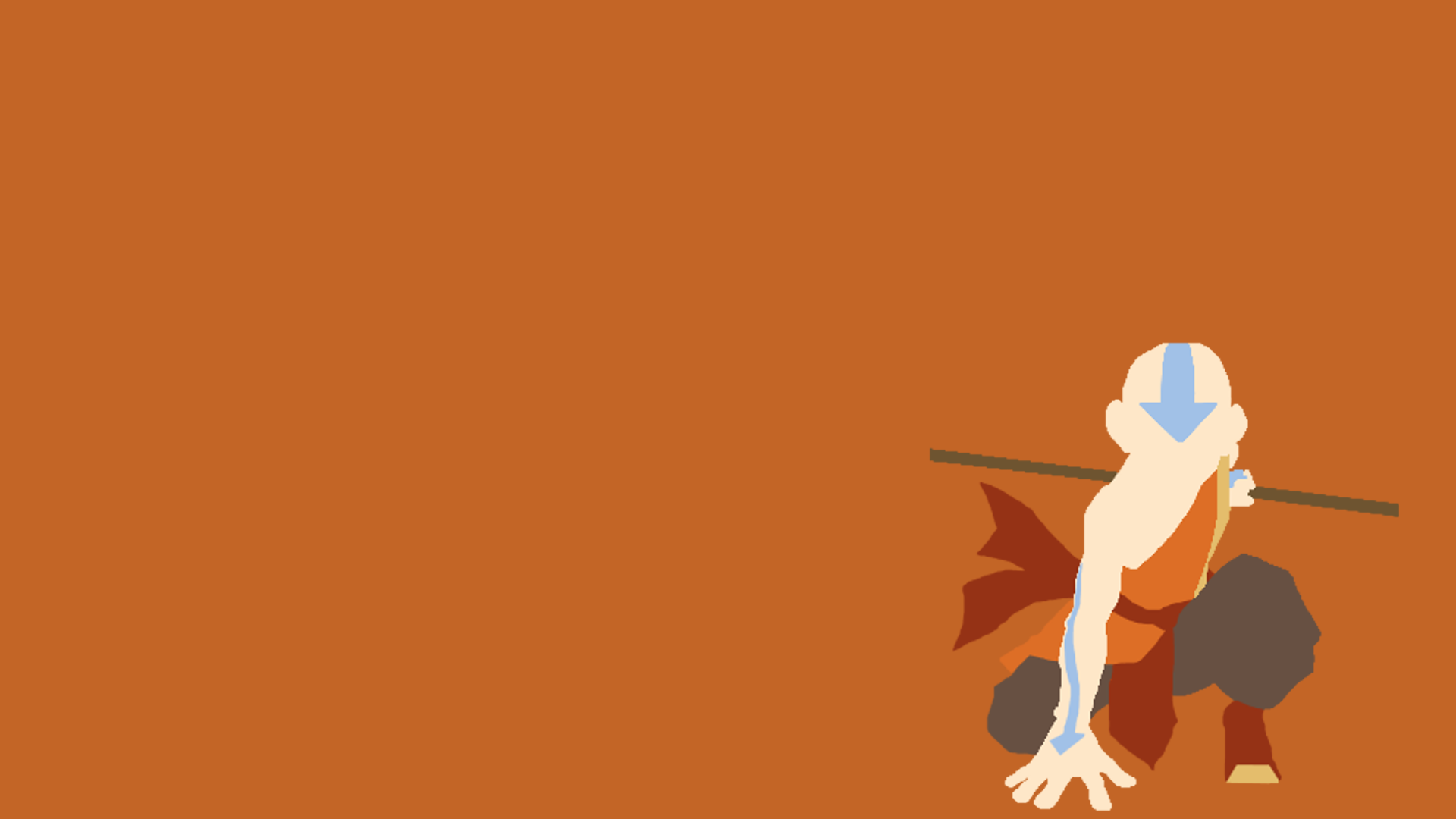 Aang Minimalist Wallpaper by DamionMauville on DeviantArt