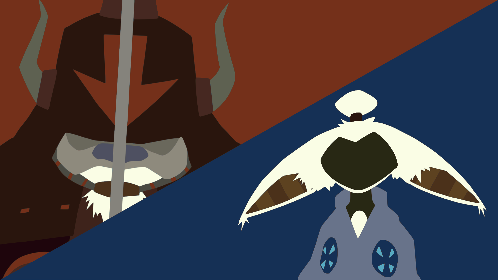 Appa v. Momo Minimalist Wallpaper by DamionMauville on.