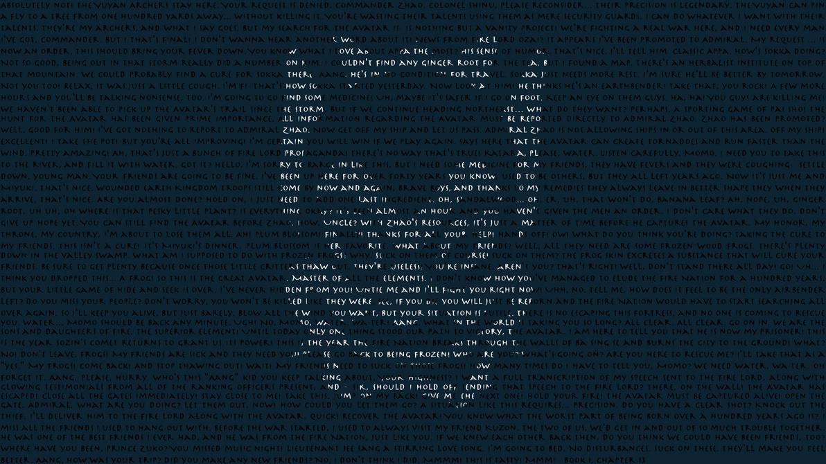 Blue Spirit Text Art Wallpaper