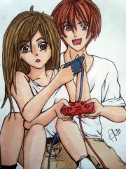 Gaming couple by jackiexdee on DeviantArt Gaming couple by jackiexdee on DeviantArt