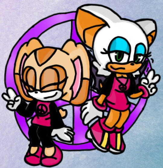 Deviantart Rouge Cream Cream and Rouge PIECE SIGN by HRR-ArTss on DeviantArt