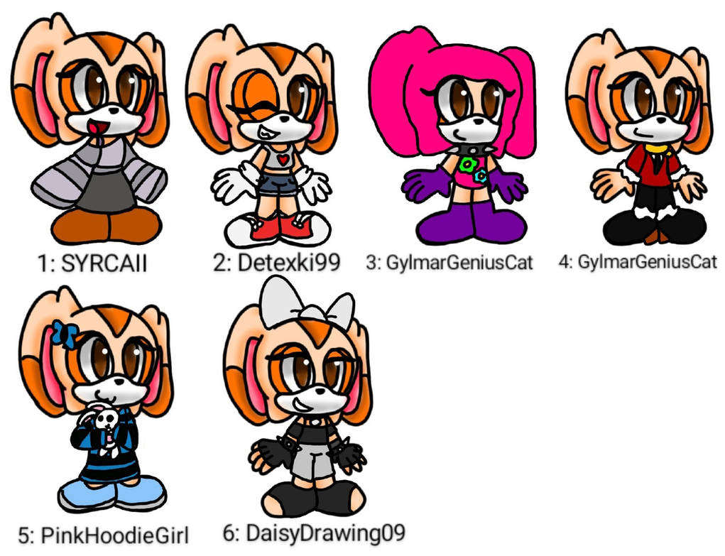 Cream The Rabbit in OC's Outfits by HRR-ArTss on DeviantArt