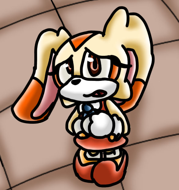 Dream The Rabbit Scared Cream The Rabbit Scared Redraw by HRR-ArTss on DeviantArt