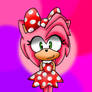 Amy Rose in Minnie Mouse Outfit