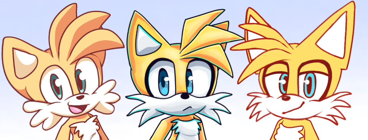 All Tails 3 Tails The Fox Art Styles by HRR-ArTss on DeviantArt