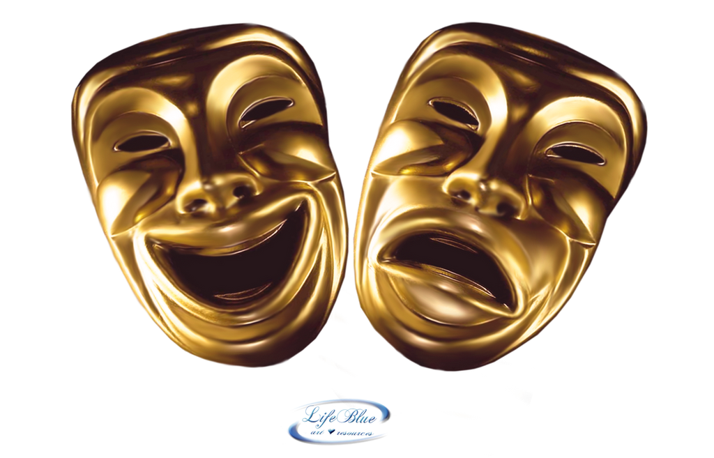 Comedy and tragedy mask - PNG by lifeblue on DeviantArt
