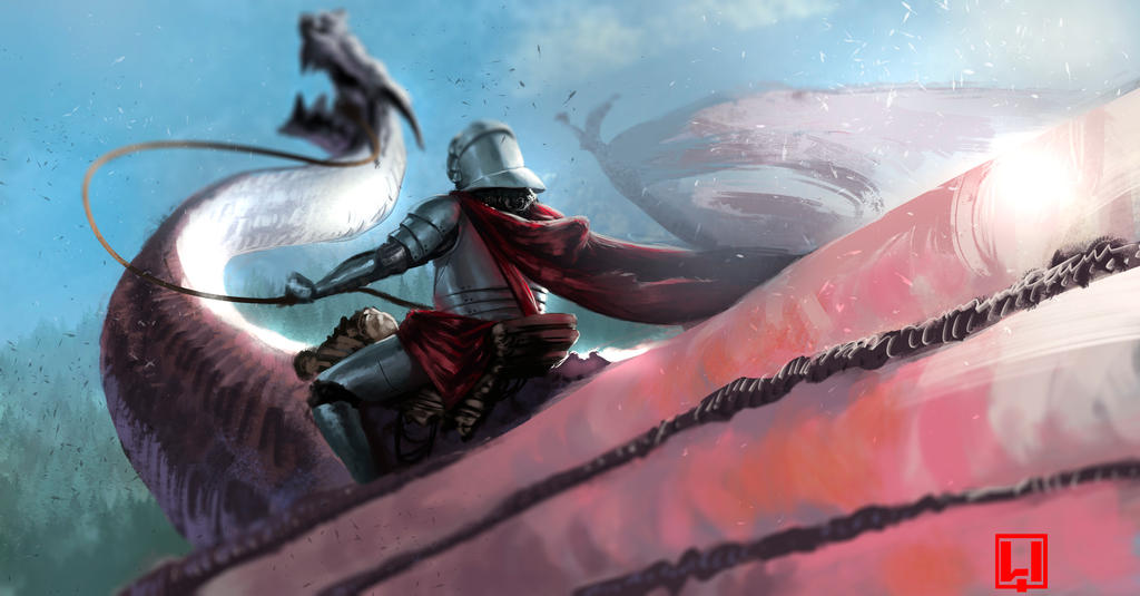 Dragon rider - speedpainting by MonkeyMan-ArtWork on DeviantArt