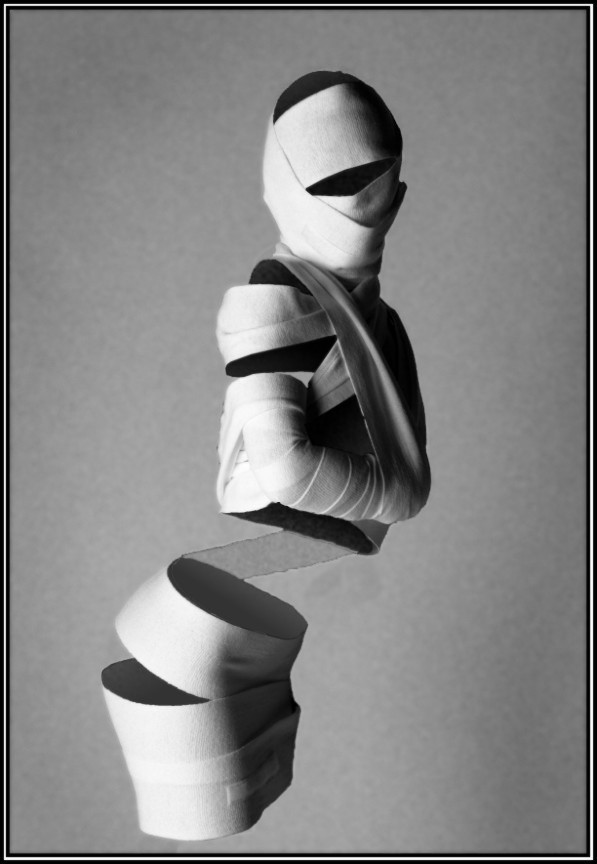 Bandaged invisible woman