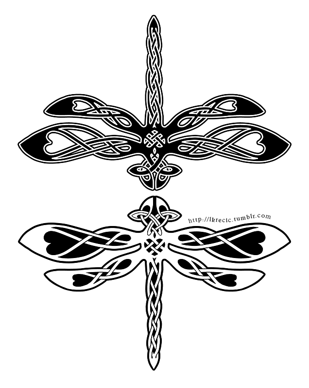 Celtic Knotwork Dragonfly