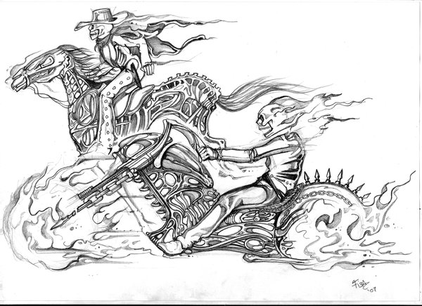 sketch_Ghost Rider by DOUGLASDRACO on DeviantArt