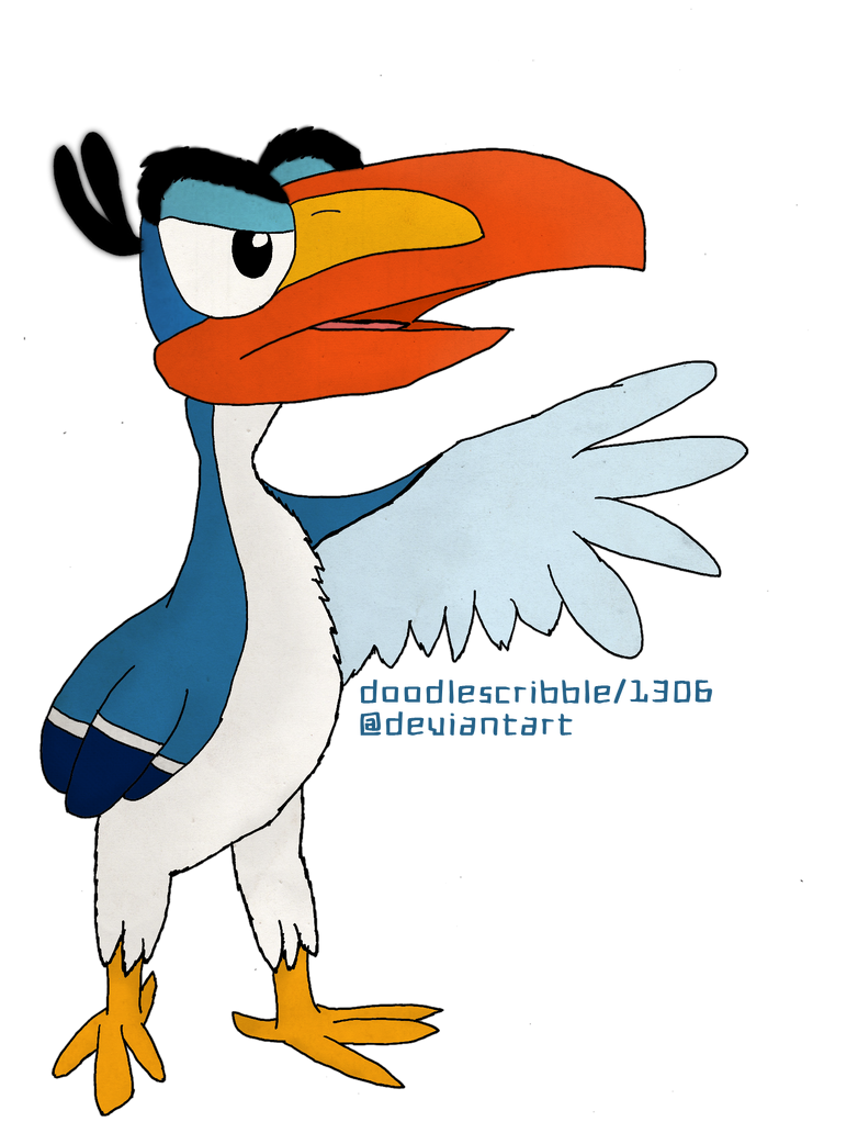 The Lion King - Zazu, again by doodlescribble on DeviantArt
