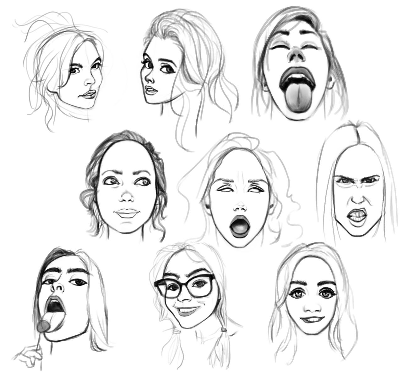 Face Study by cuauhtliart on DeviantArt