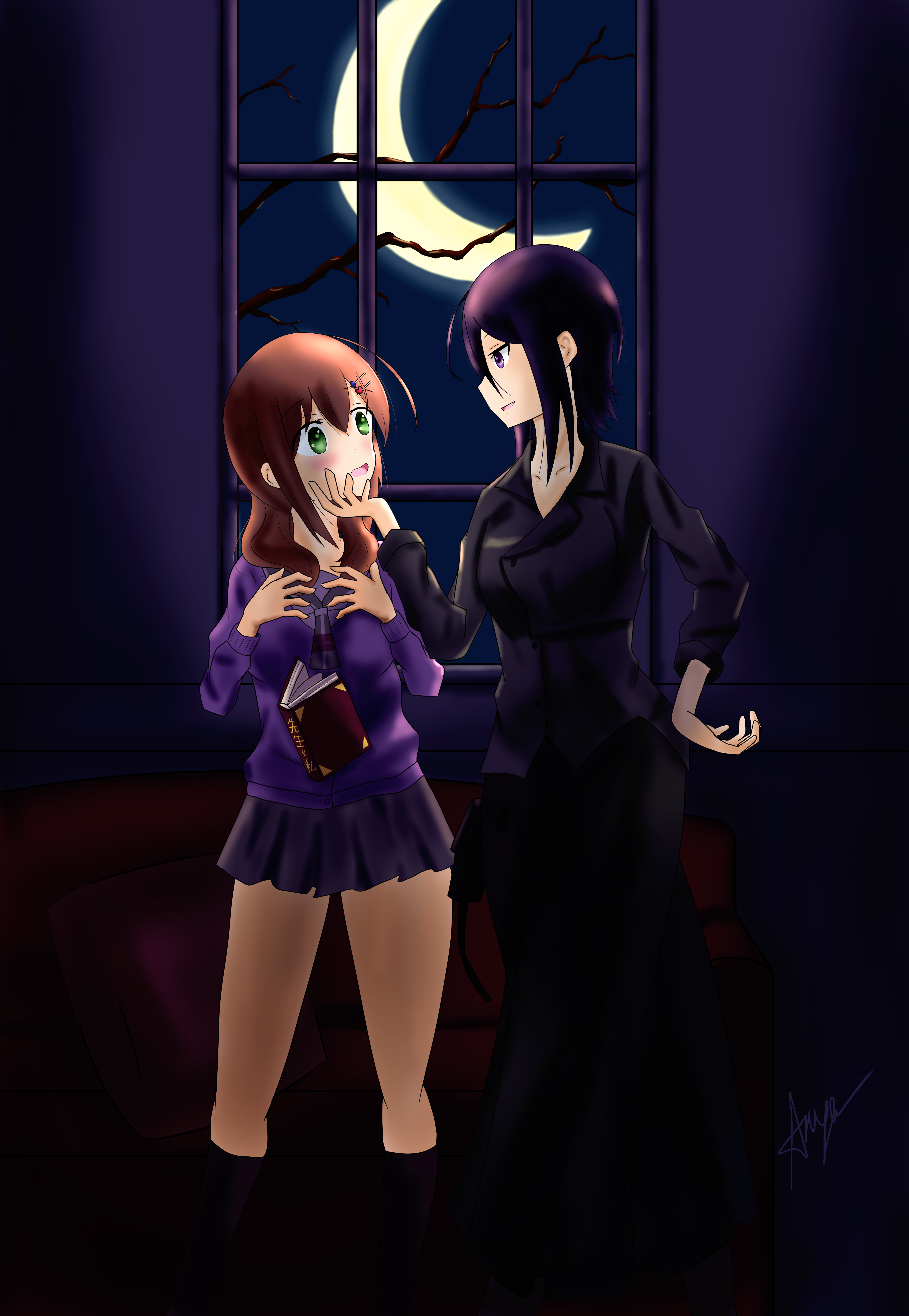 Sensei And Eiko By Anyafennec On Deviantart Sensei And Eiko By Anyafennec On Deviantart