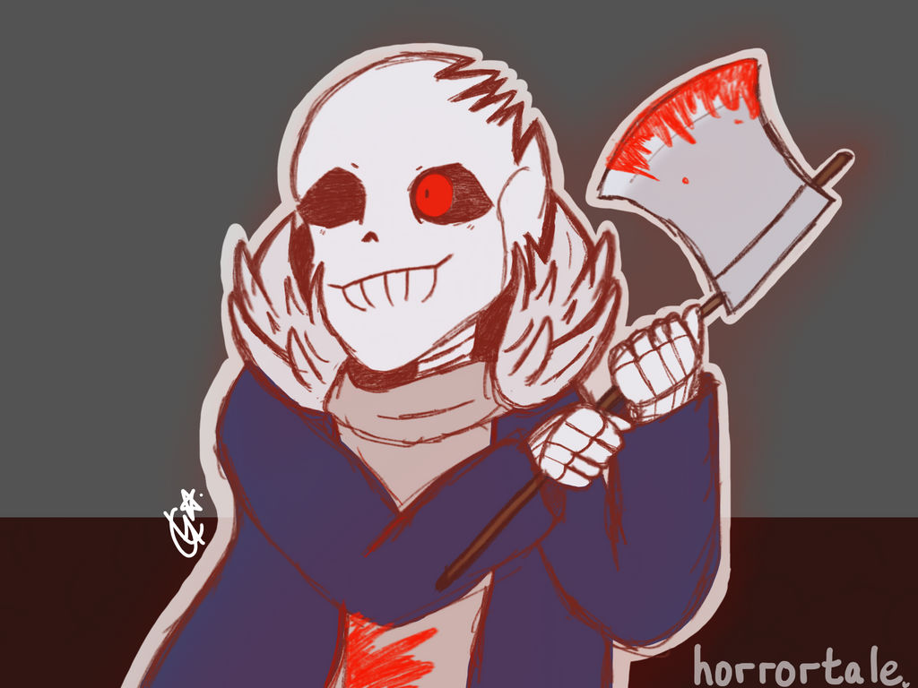 Horrortale Sans /Fanart/ by GlitzyBunny on DeviantArt