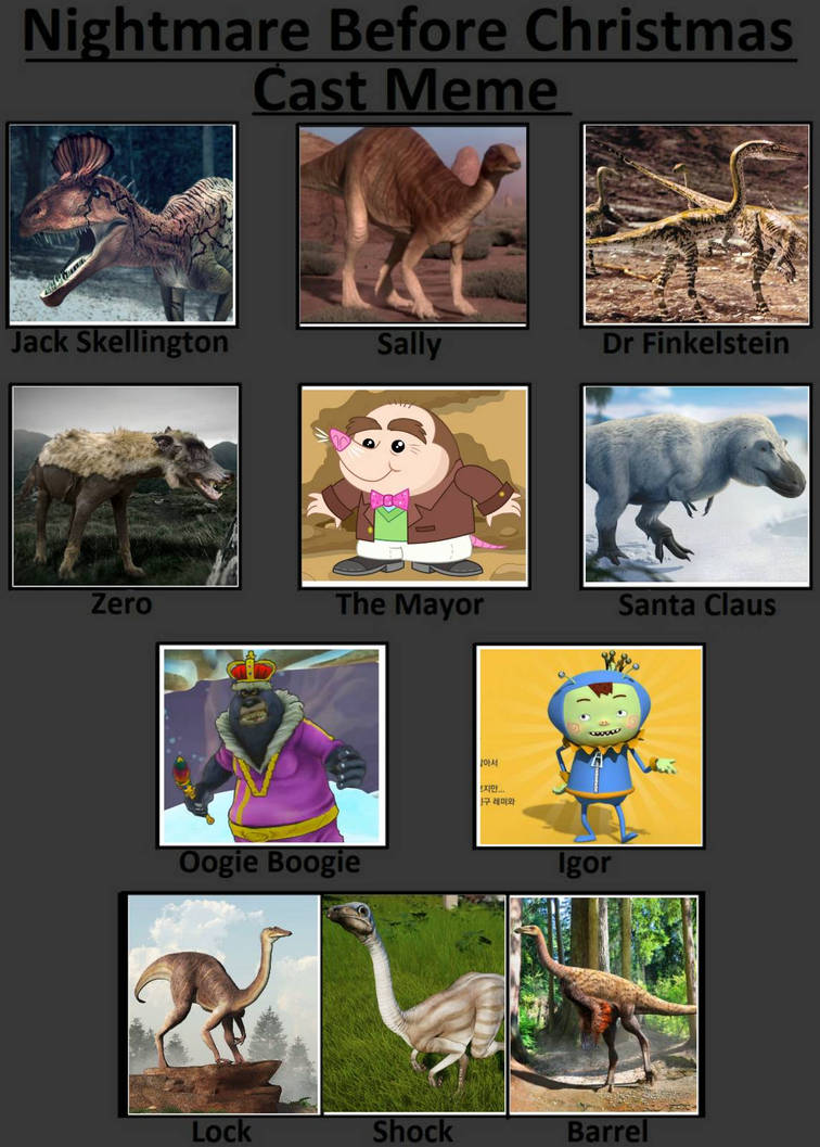 The Nightmare Before Christmas Cast Meme By T0618751F On DeviantArt The nightmare before christmas cast meme by t0618751f on deviantart