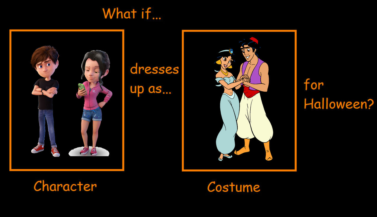 What if MG and AG dress up as a and j for hallowen