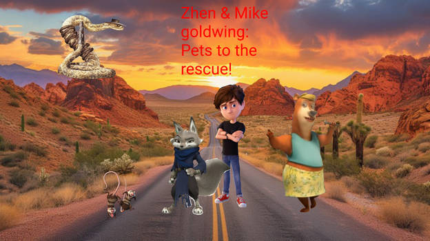 Zhen and mike goldwing pets to the rescue poster