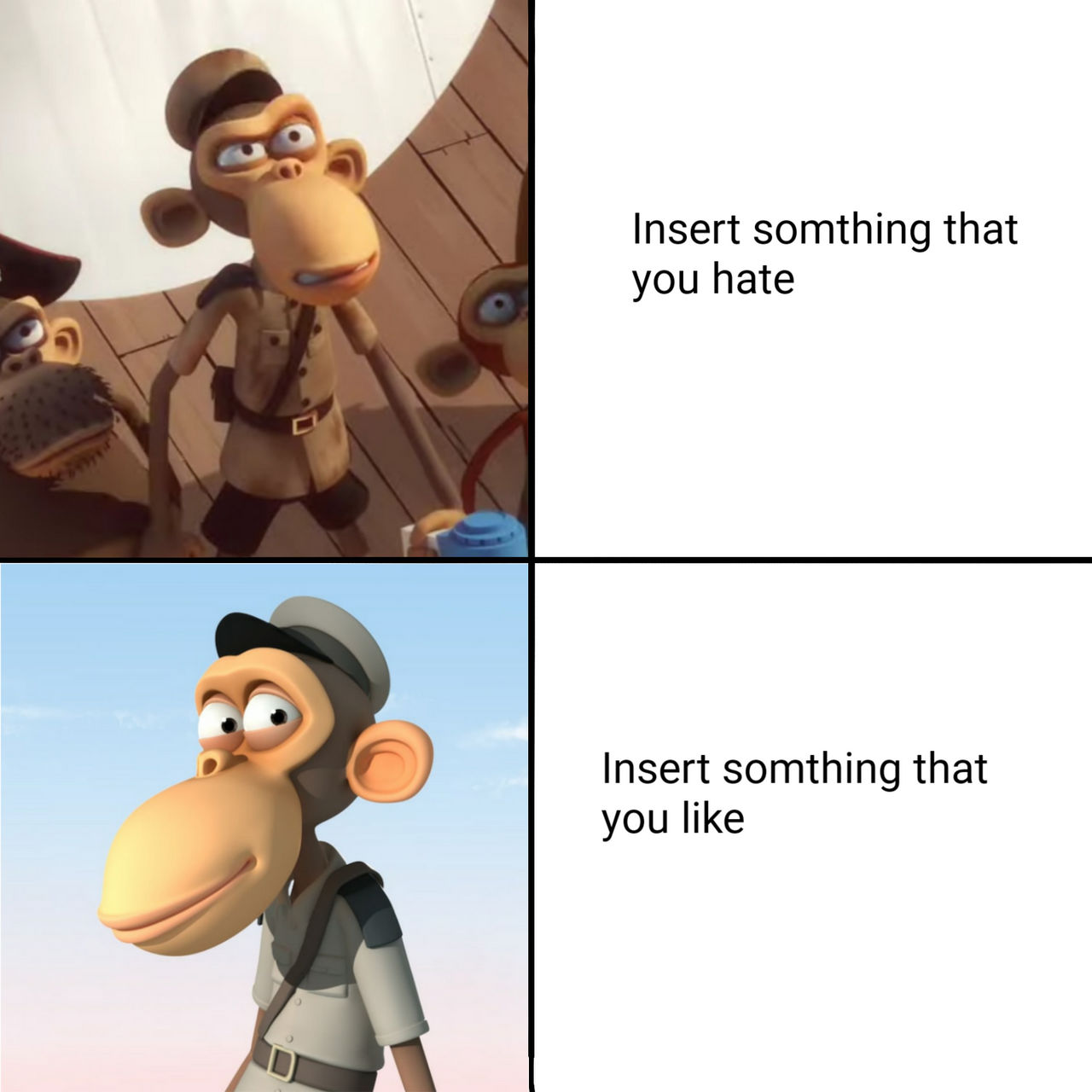 Marco macaco likes and dislike meme