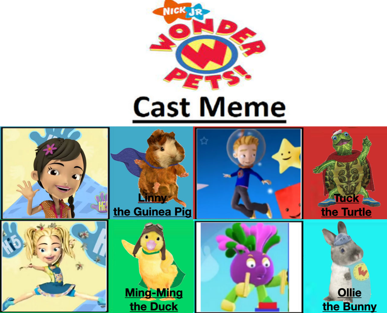 Wonder pets cast meme (hi-5 version)