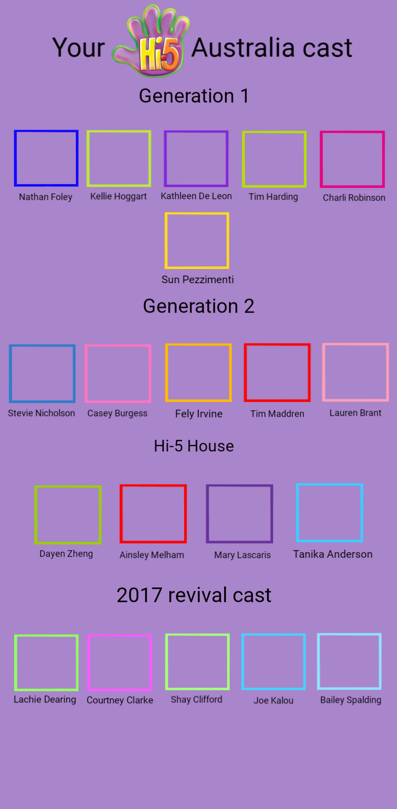 Hi-5 australia cast meme blank