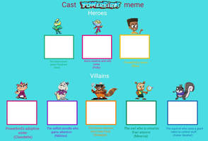 Make your own Powerbirds cast meme