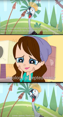 Blythe baxter accepts crane's apology