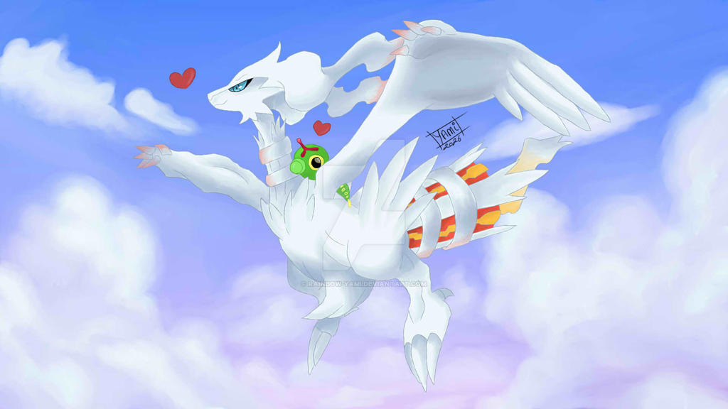 Reshiram and Caterpie - Pokemon
