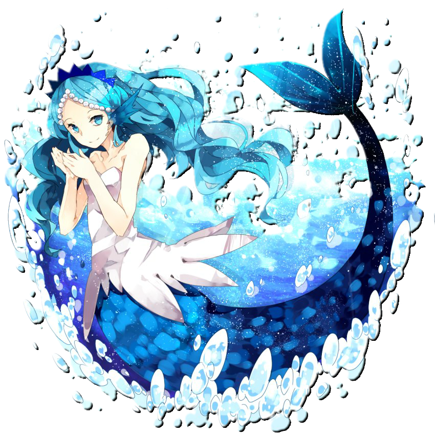Mermaid Girl Anime Blue by Cristhal17 on DeviantArt