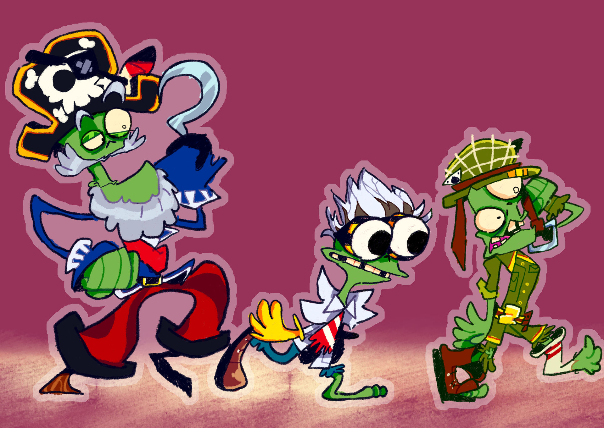 Undead Trio A Trio of Undead by MrDailynonimus on DeviantArt