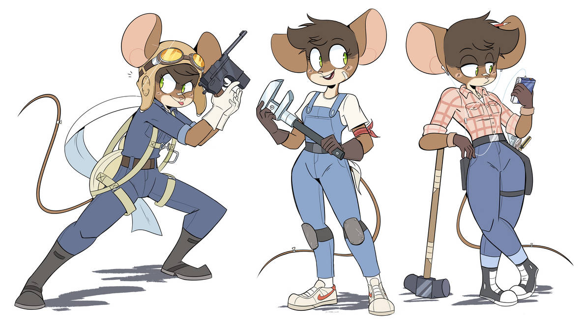Mechanic Mouse Outfits by Beezii11 on DeviantArt