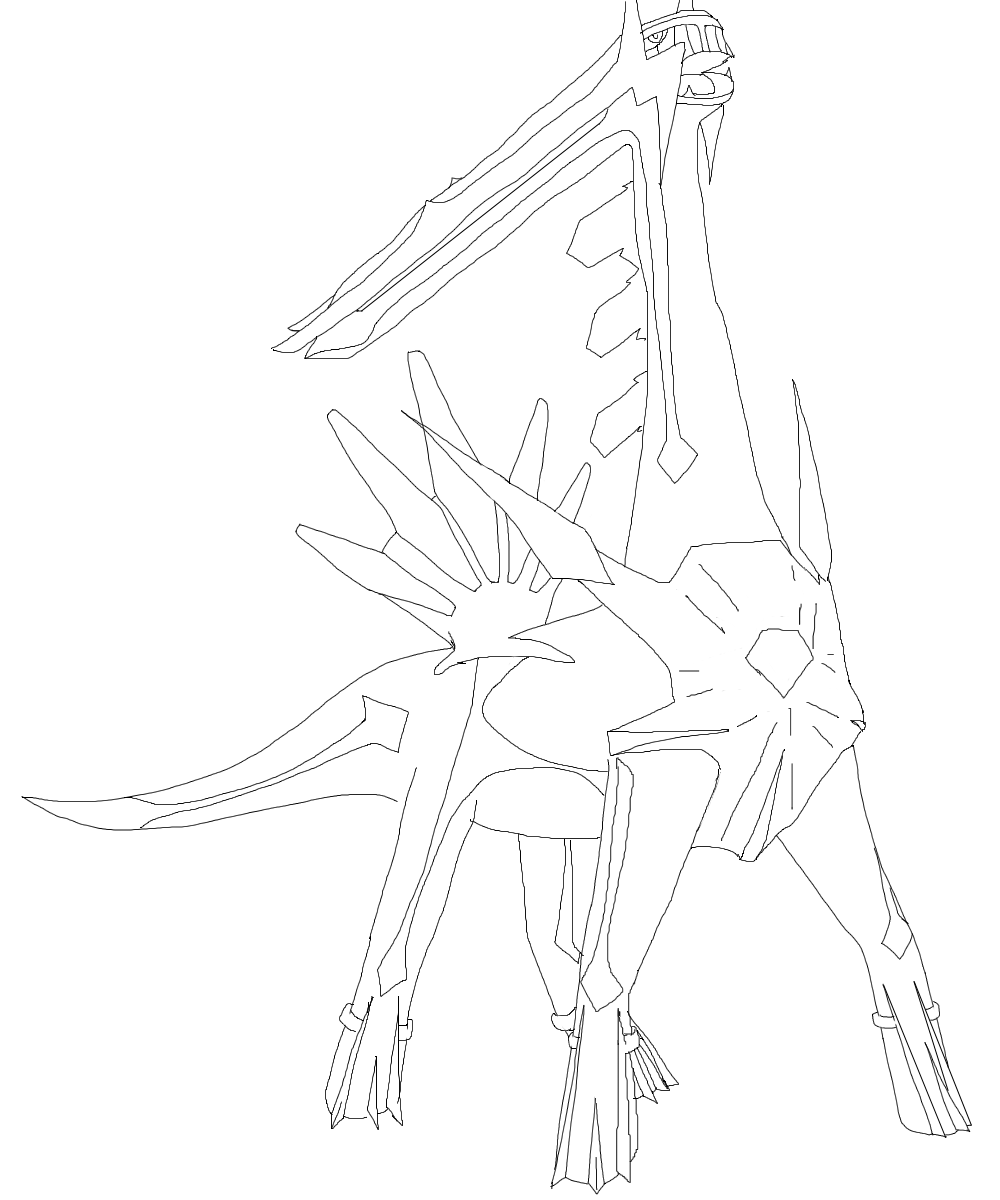 Dialga Lineart