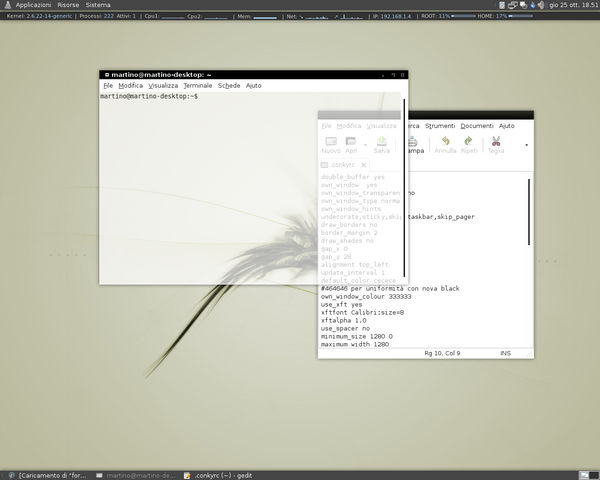 October minimal desk