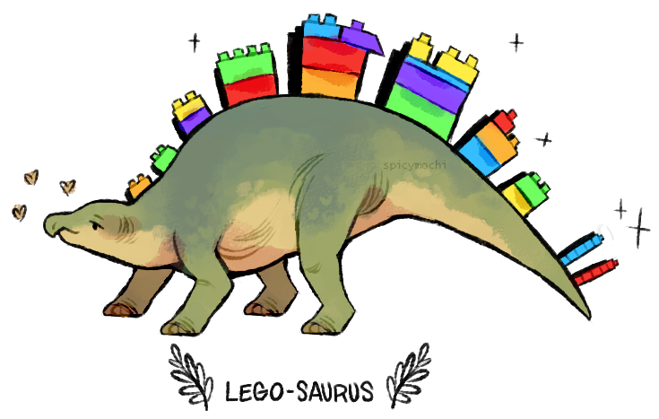 legosaurus by supichu on DeviantArt