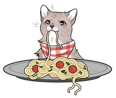 spaghetti cat