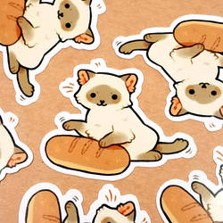 bread cat stickers