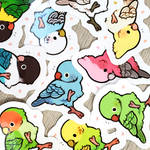 dancing bird stickers