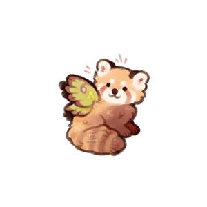 fairy red panda