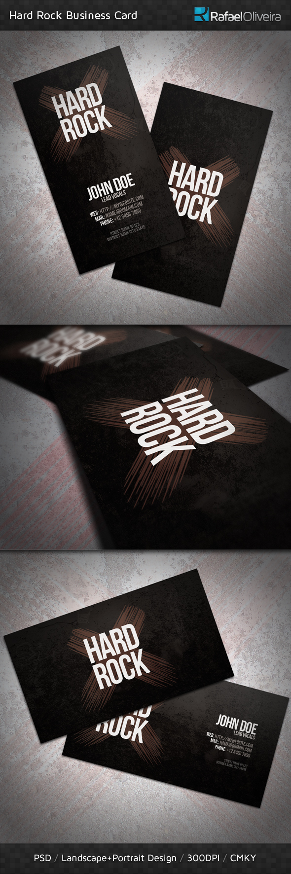 Hard Rock Business Card